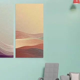 Relaxing Space And Releafing Colors, Canvas wall art painting, Multicolour, Canvas, 2 Pieces, 40 x 80 cm By(BPA®)