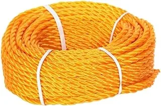 Alsaqer Plastic Rope 35 Yards Length 9 mm Diameter | High-Strength Nylon Rope for Docks, Marine Mooring Lines, Camping, Climbing, Rescue and Multipurpose, Mix Colours Yellow,Blue,Red,Orange and Green