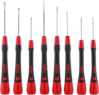 Wiha 26187 8 Piece PicoFinish Precision Screwdriver Set, Slotted and Phillips