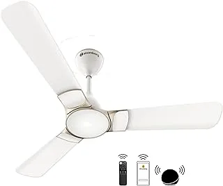 atomberg Erica Smart 1200mm BLDC Motor 5 Star Rated Ceiling Fan with IoT and Remote | Designe Smart Fan with LED Indicator Snow White