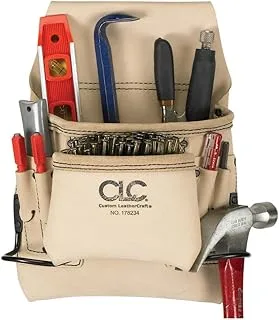 Custom Leathercraft Carpenter's Nail and Tool Bag Reversed Top Grain