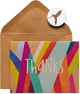 Papyrus Thank You Cards with Envelopes, Colorful Geometrics (16-Count)