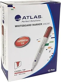 Atlas, White Board Marker Chisel DZ=12EA RD