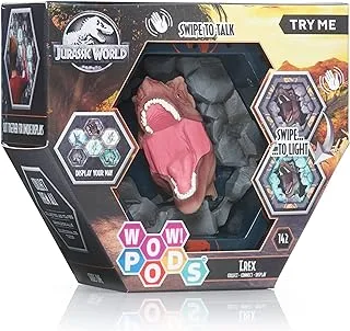 WOW! PODS Jurassic World Camp Cretaceous SFX - Tyrannosaurus Rex | Light-Up Bobble-Head Figure With Sound Effects | Official Fallen Kingdom Merchandise, Toys and Gifts for Boys and Girls, Ages 5+