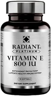 Radiant Platinum Turmeric 500Mg & Black Pepper | Promotes Joint Health & Immune Function | Supports Digestive Health | Good For Antioxidant Activity | 90 Vegetarian Capsules