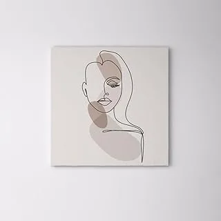 لوحة فنية جدارية من القماش من bpa Face And Trace - 120 × 120 سم