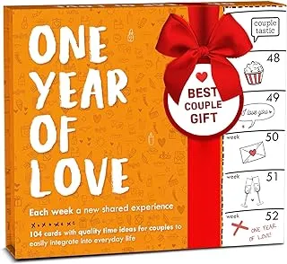 Couple Game for weekly Quality Time - Perfect Couple Gift - Wife Birthday Gift Idea - Birthday Gift for Boyfriend Gift for Girlfriend Gift for Couple - I Love You Gift for Him - Games for Couples