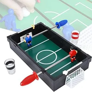 SKY LAND Foosball Drinking Shot Game - Portable Mini Table Football/Soccer Set with 2 Shot Glasses for Adults and Kids, Includes Two Balls and Score Keeper