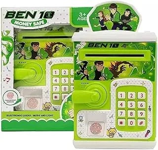 Ben 10 secret number fingerprint electronic safe auto drag money bank for kids