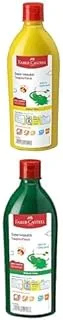 Faber-Castell Paints Bottle Yellow 0.5 L + Paints 500Ml Brilliant Green