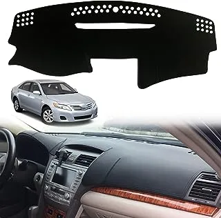 INUBOXES Dashboard Dash Board Cover Mat Pad Carpet Non-Slip Custom Compatible with Toyota Camry 2007-2011 Protector Sunshield (Black Trim)