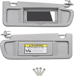 B.ZSSY Sun Visors Compatible for 2006-2011 Honda Civic Driver and Passenger Side Sunvisor with Mirror Replace for 83280-SNA-A01ZA 83230-SNA-A01ZA(Light Gray)