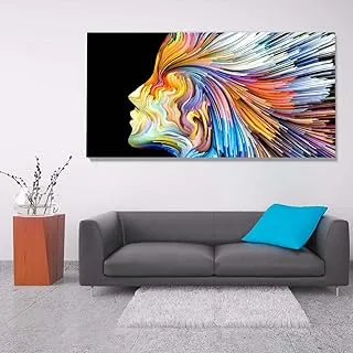 Portrait, Canvas wall art, Multicolour, Canvas, 1 Piece, 80 x 40 cm By(BPA®)