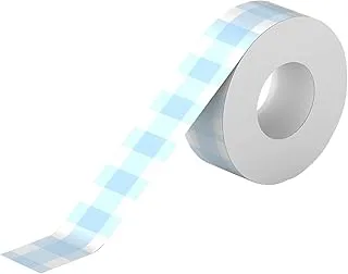 PeriPage L1 Color Tape, Blue Grid Stripes 1 Roll Adhesive Label Paper Sticky Tape Thermal Printing Paper Name Price Barcode Sticker Home Office Organization Waterproof Oil-proof Tear-Resistant