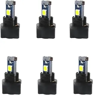 WLJH 6 حزمة بيضاء داش أضواء PC74 تويست المنجد المقبس إسفين T5 LED لمبة 37 74 2721 3030SMD لوحة القيادة أداة العنقودية المصابيح، التوصيل والتشغيل