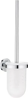 GROHE Toilet Brush Set, Chrome,41185000