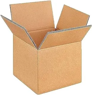 Double Wall 100% Recyclable Corrugated Cardboard Moving Boxes 45 cm x 45 cm x 45 cm Brown 5 Ply Carton for Packaging, Shipping and Storage-Value Pack of 3