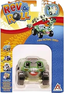 Rev & Roll Mini Action Crash Car, 7.6 cm Size, Multicolor