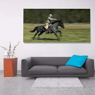 Ranger on rid, Canvas wall art, Multicolour, Canvas, 1 Piece, 50 x 25 cm By(BPA®)