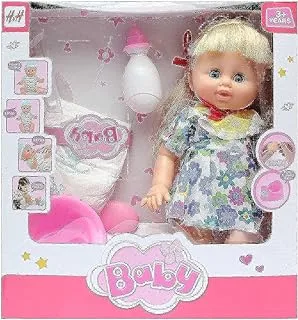 H&H Drink & Wet Potty Training Doll For Girls, Multi Color