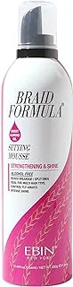 EBIN NEW YORK LOCK'N POMADE Setting MousseStrengthening & Shine - SWEET ALMOND OIL (12.49oz/ 354ml)