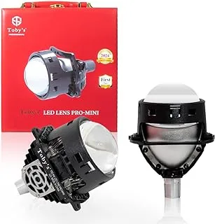 Toby's 90watts/Pair Led Lens Pro-Mini 2.5Inch Bi LED Projector Lenses For Headlight 5500K Auto Lamp 9000LM Car Lights Retrofit Kits Hyperboloid Lens