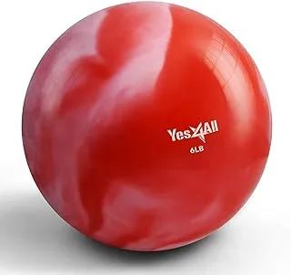 Yes4All Toning Ball, Soft Weighted Medicine Balls for Exercise and Pilates, Yoga, and Fitness, Perfect for Balance, Flexibility, available 1kgs to 5kgs with Multi Colors Available