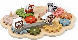 Magni Wooden Activity Board with Gears and Animals