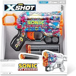 X-Shot Skins Menace Sonic Blue (8 Darts) Bulk_ROBOTNIK