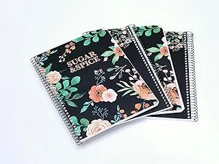 Ambar Sugar and Spice 80 Sheets Spiral Notebook 10-Pack, A5 Size