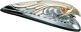 Kuryakyn 9026 Motorcycle Accent Accessory: Front Fender Eagle Ornament with Illuminated Eyes, Universal Fit for 12V Applications, Chrome