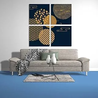 Planets Expression, Canvas wall art, Multicolour, Canvas, 4 Pieces, 30 x 30 By(BPA®)