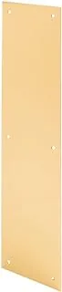 Prime-Line Products J 4580 Door Push Plate, 4-Inch X 16-Inch, Polished Brass