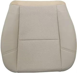 GXARTS Driver or Passenger Side Bottom Replacement Seat Cover Tan Compatible with Cadillac Escalade 2007 2008 2009 2010 2011 2012 2013 2014