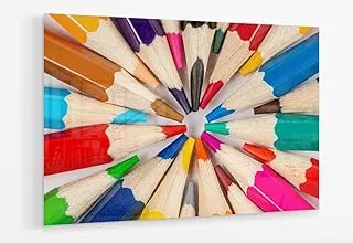 BPA® Back To School Colored Pencils Creativity Acrylic Canvas For Home And Office Décor (41x60)