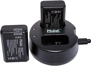 2 X DMK Power FW-50 بطاريات 1020 مللي أمبير و1 X FW-50 شاحن USB مزدوج متوافق مع Sony ZV-E10، Alpha a5100، a6000، a6300، a6400، a6500، Alpha a7، a7 II، a7R، a7R II، a7S، a7S II، سايبر شوت DSC ...