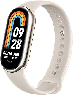 ساعة Xiaomi Mi Smart Band 8 الرياضية باللون الذهبي الفاتح