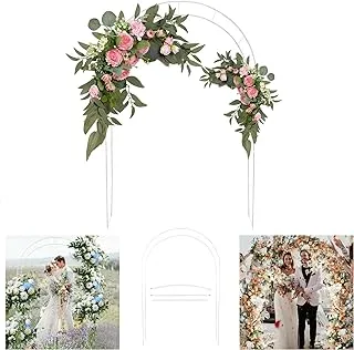 Tytroy White Metal Outdoor Indoor Arch Wedding Party Bridal Party Decoration