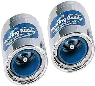 واقي محمل الكروم من Bearing Buddy 42202 مع مؤشر المستوى - قطر 1.980 بوصة، زوج