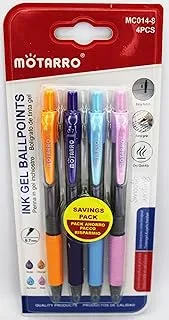 Motarro- ink gel ballpoint pens - a pack of 4 vibrant and colorful pen (1)