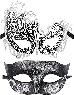 Couple Masquerade Mask Metal Masks Venetian Party Mask Halloween Costume Mask Mardi Gras Mask