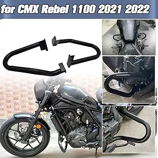 Midimttop Motorcycle Crash Bar Engine Guard Frame Protection Bumper Protector compatible with H-onda Rebel CMX 1100 Rebel 1100 CMX1100 Accessories 2021 2022 2023