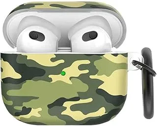 AhaStyle Premium TPU IMD Patterns Keychain Case for Airpods 3 - Universal Camouflage