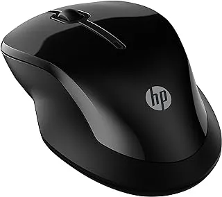 ماوس HP 250 لاسلكي، وضع مزدوج (2.4 جيجا هرتز USB Dongle + Bluetooth 5.0)، ما يصل إلى 1600 نقطة في البوصة، بطارية لمدة 12 شهرًا، اتصال يصل إلى 10 أمتار، ضمان لمدة عامين، تتبع الأسطح المتعددة، محمول، أسود - 6V2J7AA