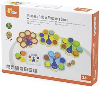 Viga Peacock Color Matching Game 62-Pieces