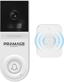 PROMAGE CONNECT WIFI WIFI Doorbell مع جهاز CHIME PC-D221-W