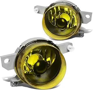 DNA MOTORING FL-ZTL-125-AM Front Bumper Fog Light Driver & Passenger Side Enhance visibility [Compatible with 93-95 Honda Civic Del Sol]