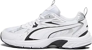 Axis, Male/Unisex Low Boot,PUMA White-PUMA Black-PUMA Silver, 35.5 EU