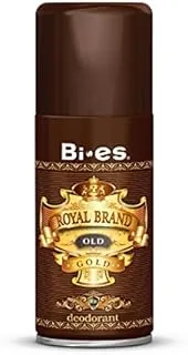 BI-ES Royal Brand Old Gold Deodorant Spray for Men 150 ml