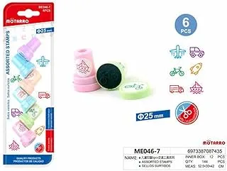 Motarro ME046-7 Stamps for Kids 2-Pack, Assorted